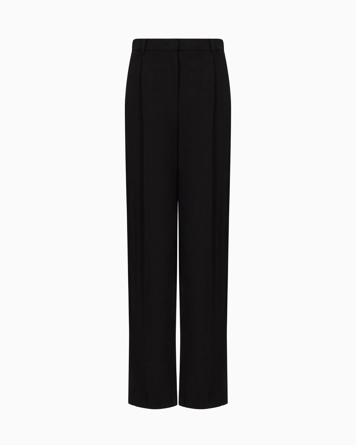 Trousers with pleats and a high waist in wool Essential