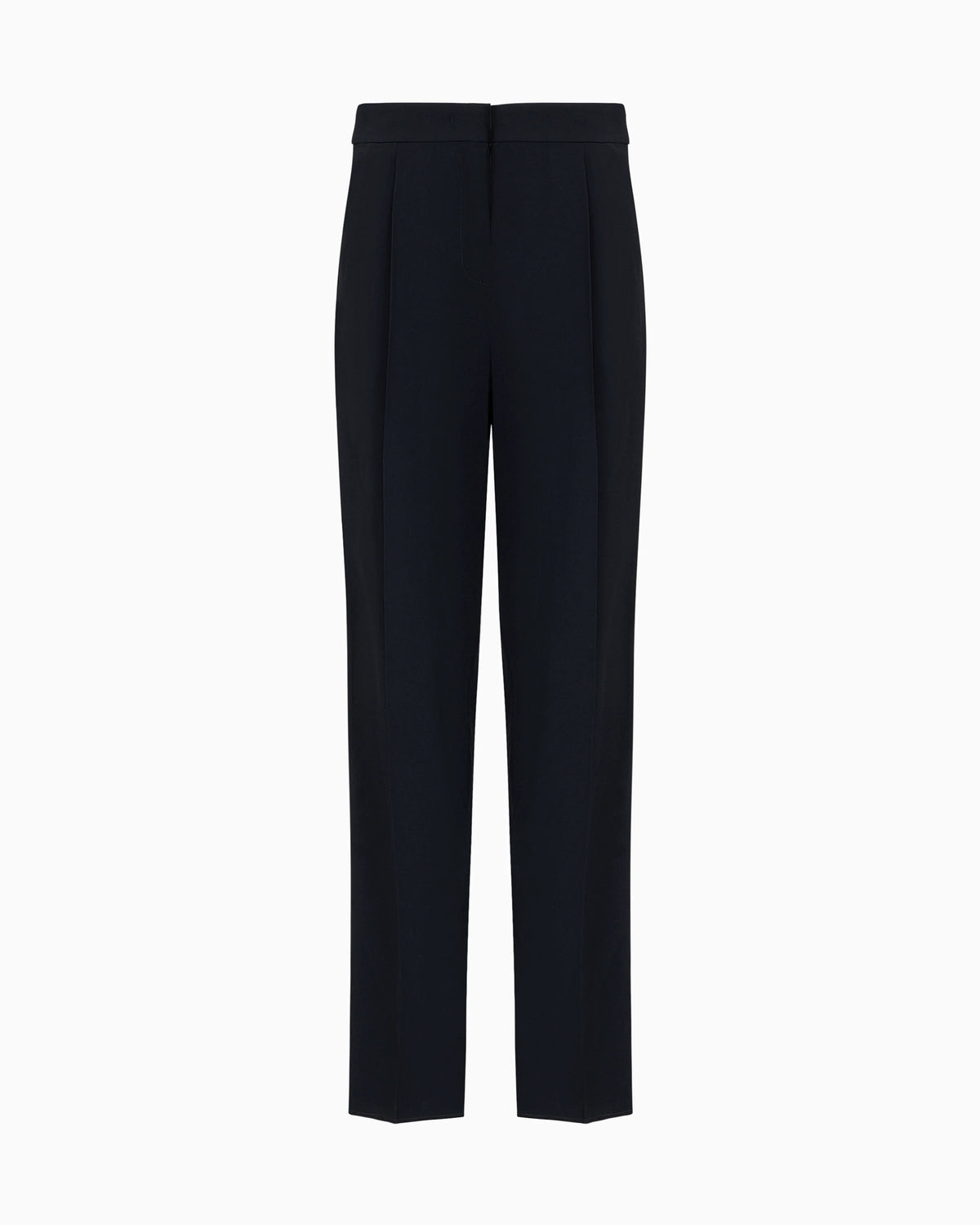 Envers-satin trousers with pleats