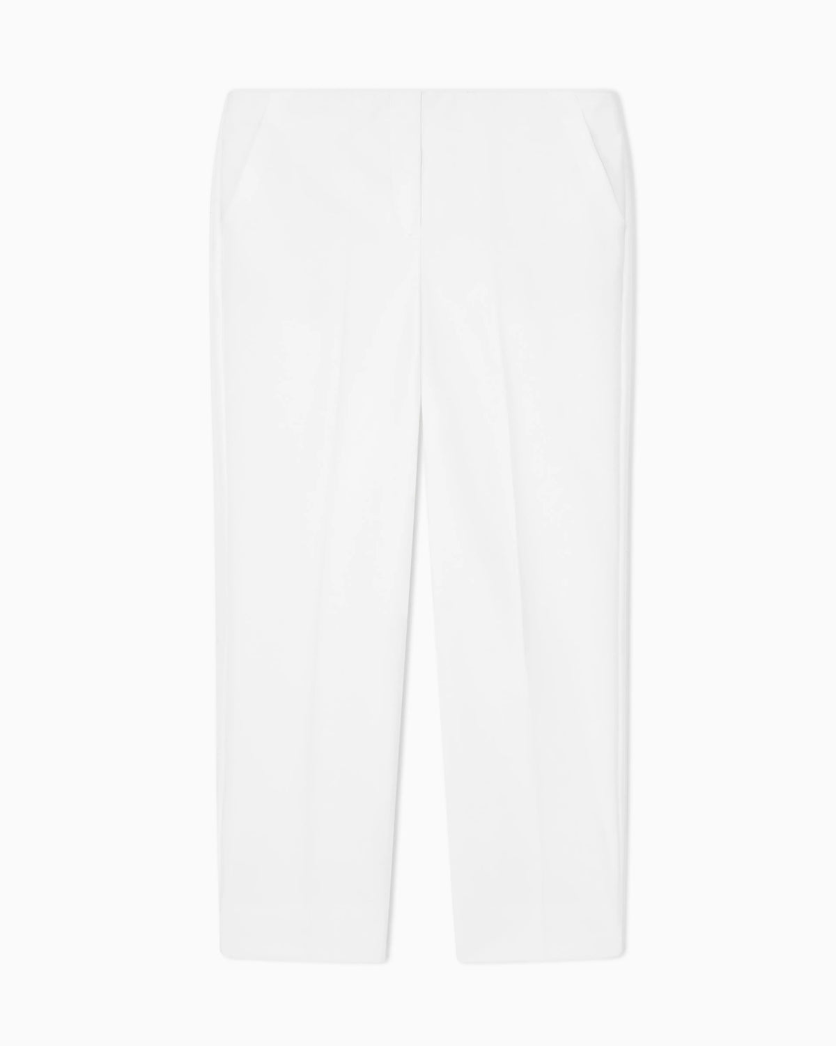 High-waisted trousers in stretch cotton gabardine Essential