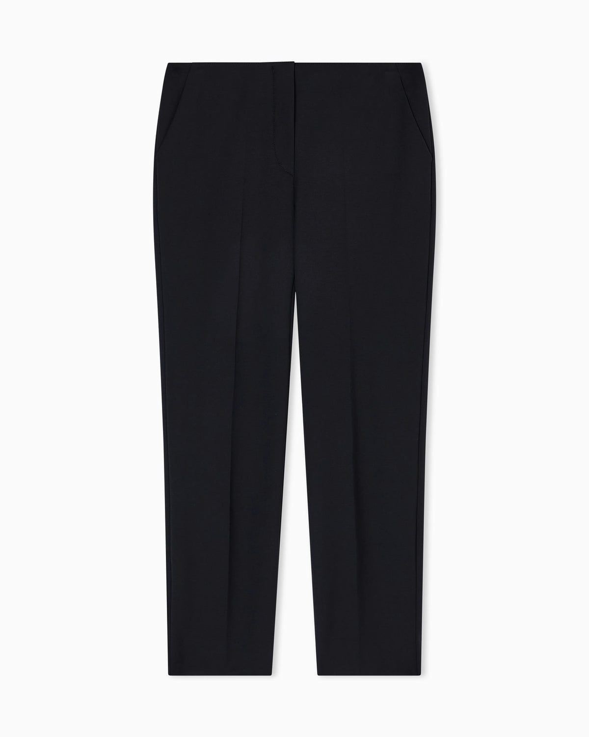 High-waisted trousers in stretch cotton gabardine Essential