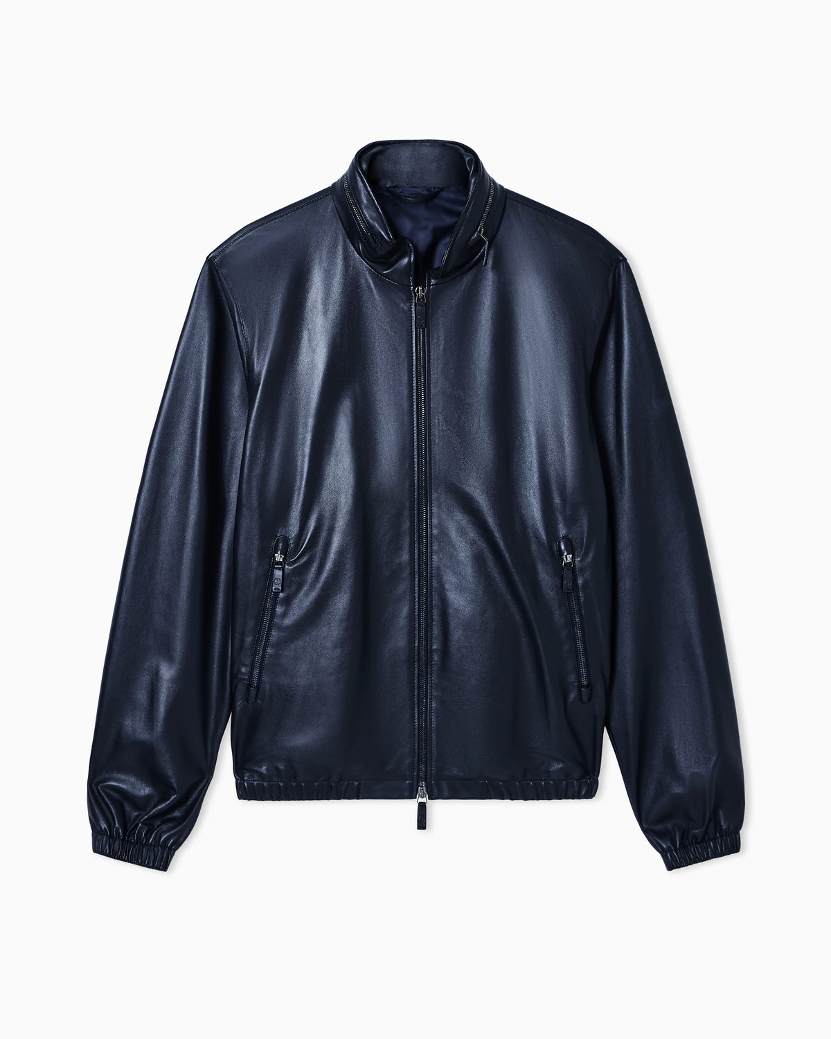 Nappa leather blouson with zip