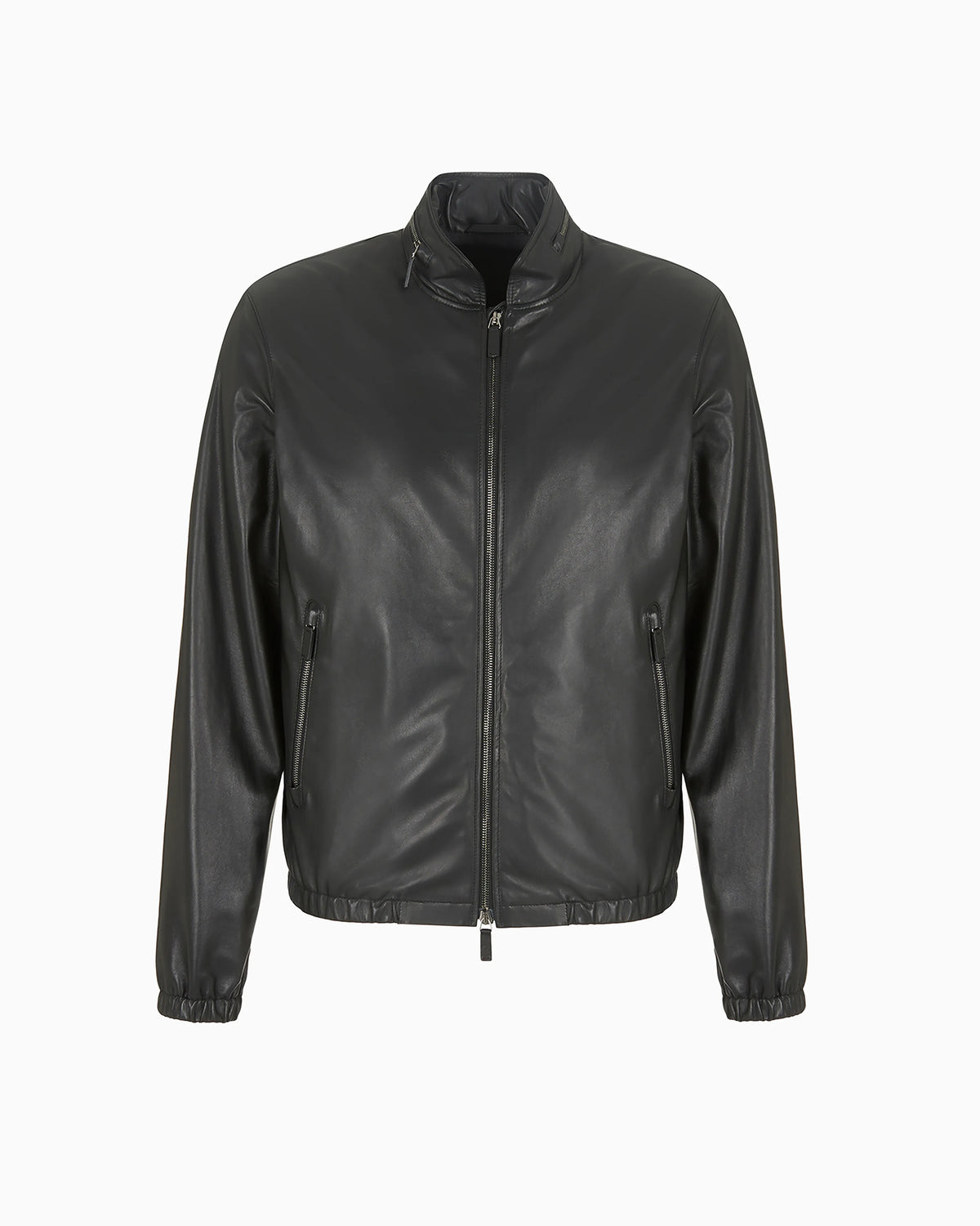 Nappa leather blouson with zip