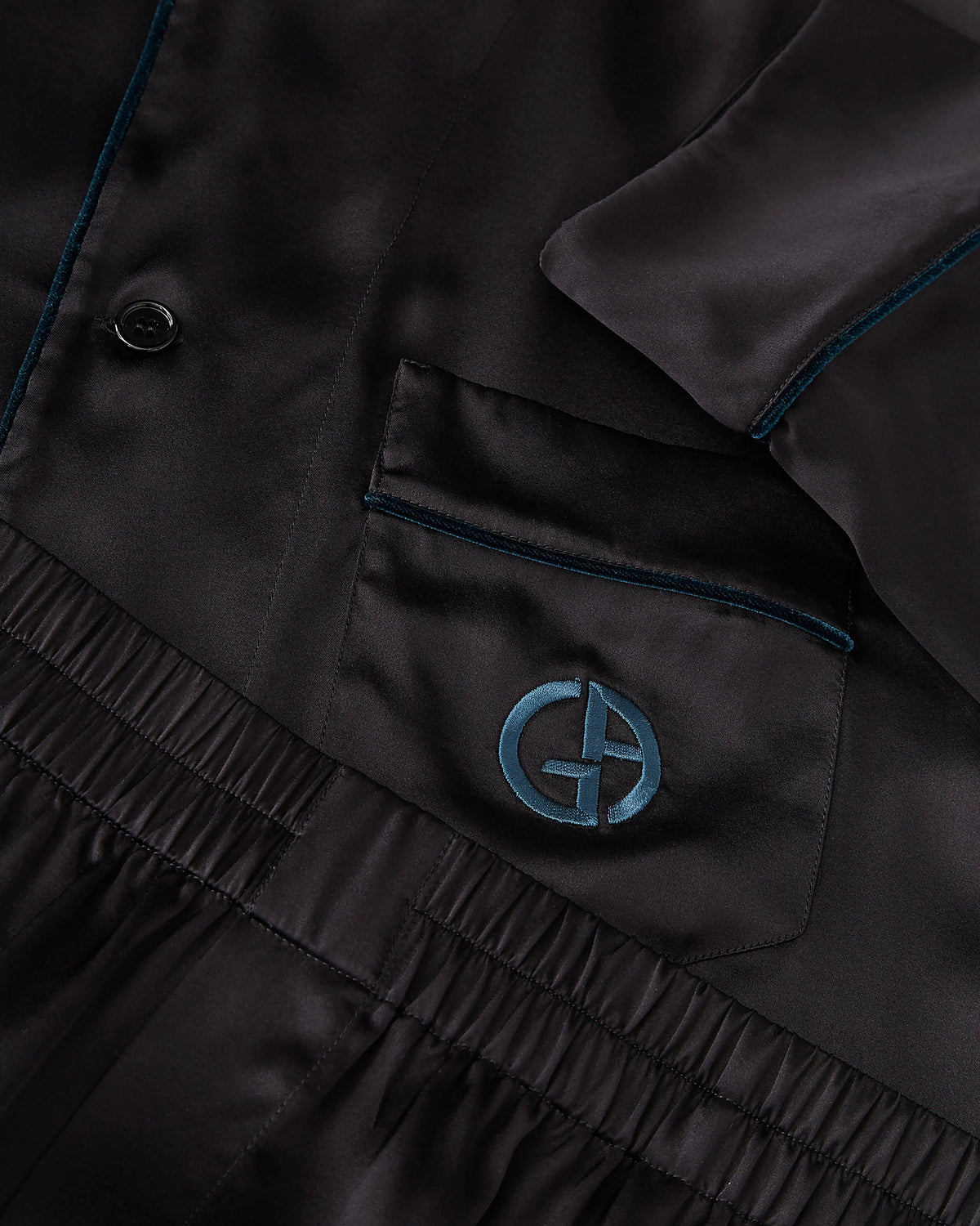 Silk monogrammed pyjamas