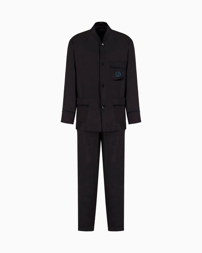 Silk monogrammed pyjamas