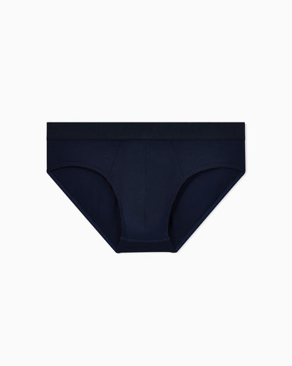 Stretch jersey briefs with logo band
