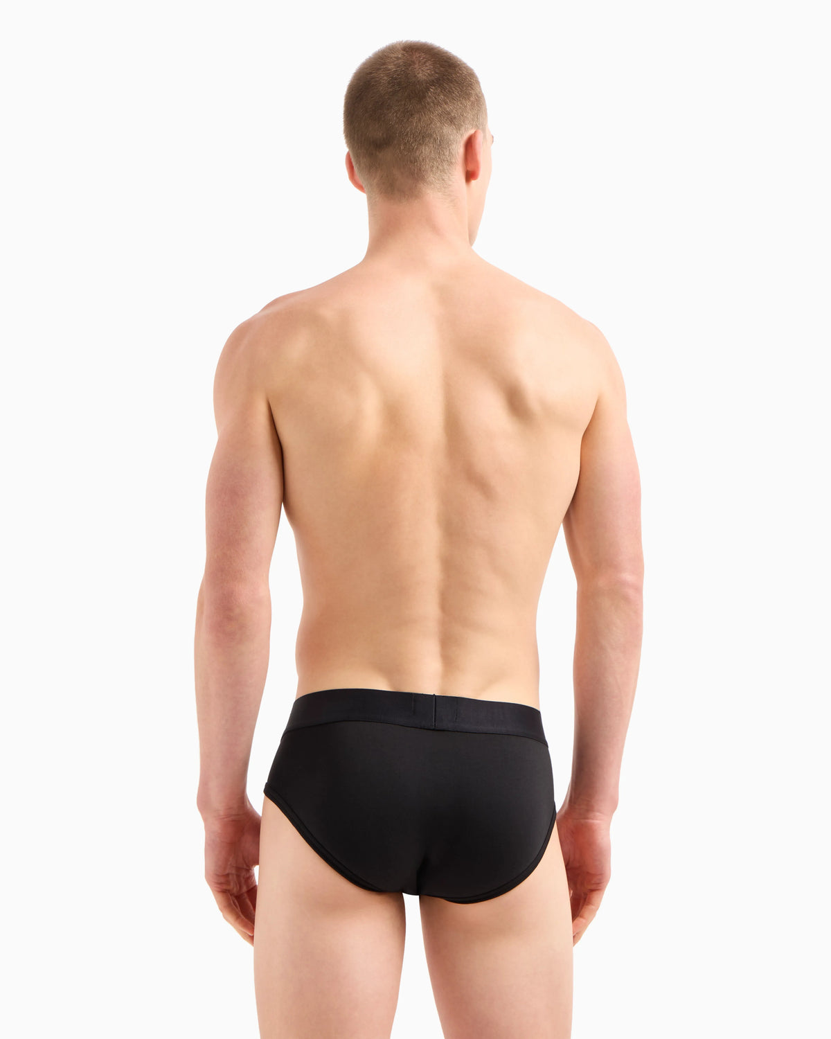 Basic briefs with logo waistband
