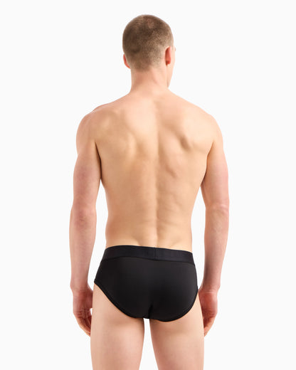Basic briefs with logo waistband