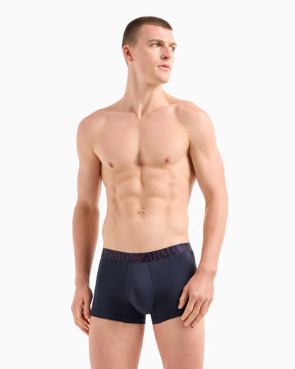 Three-pack of ASV shiny logoband organic-cotton boxer briefs