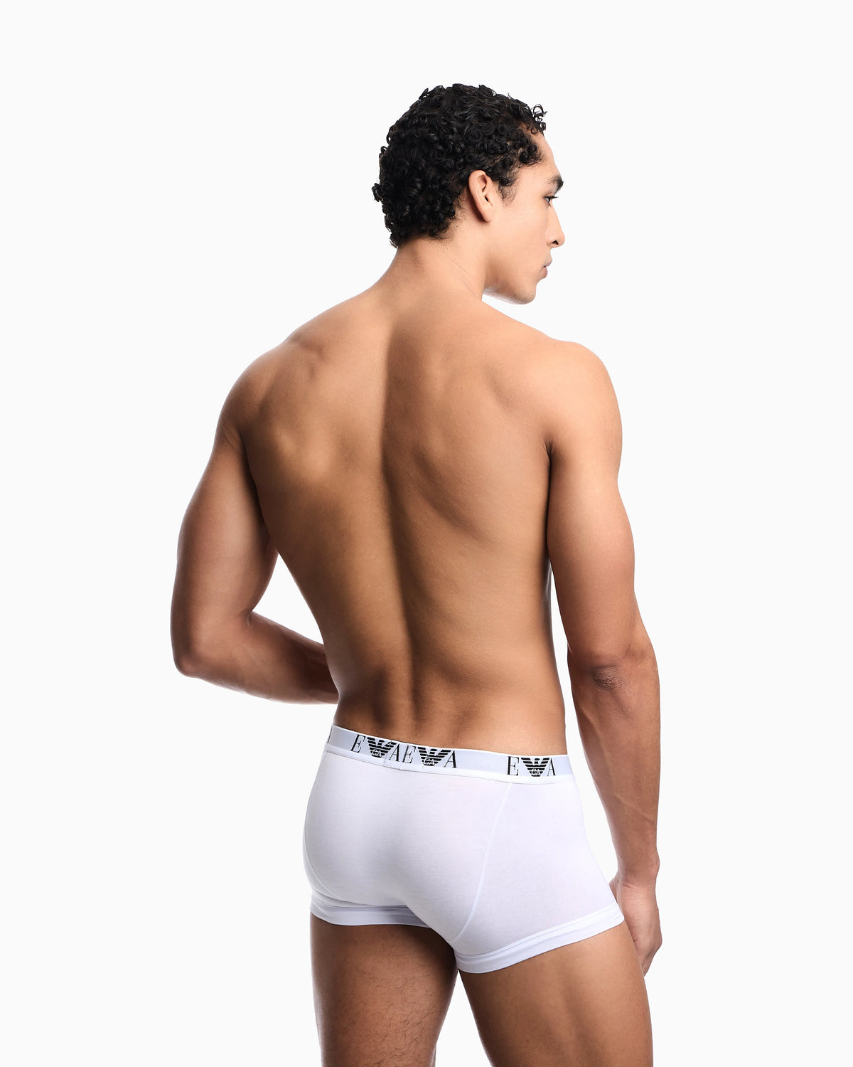 Three pack boxer in stretch cotton with monogram logo