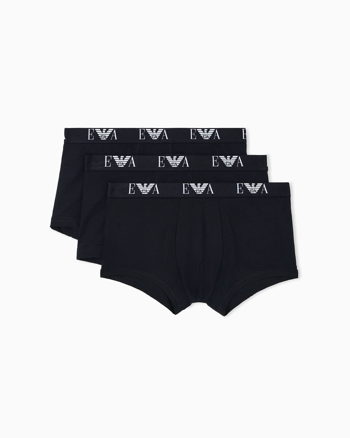 Three pack boxer in stretch cotton with monogram logo
