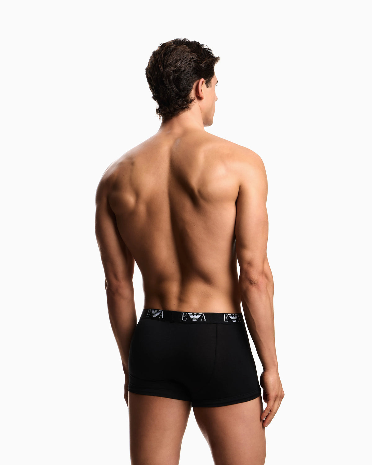Three pack boxer in stretch cotton with monogram logo