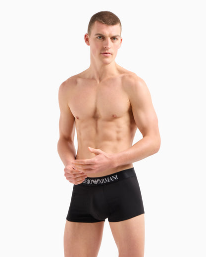 Basic boxer briefs with logo waistband
