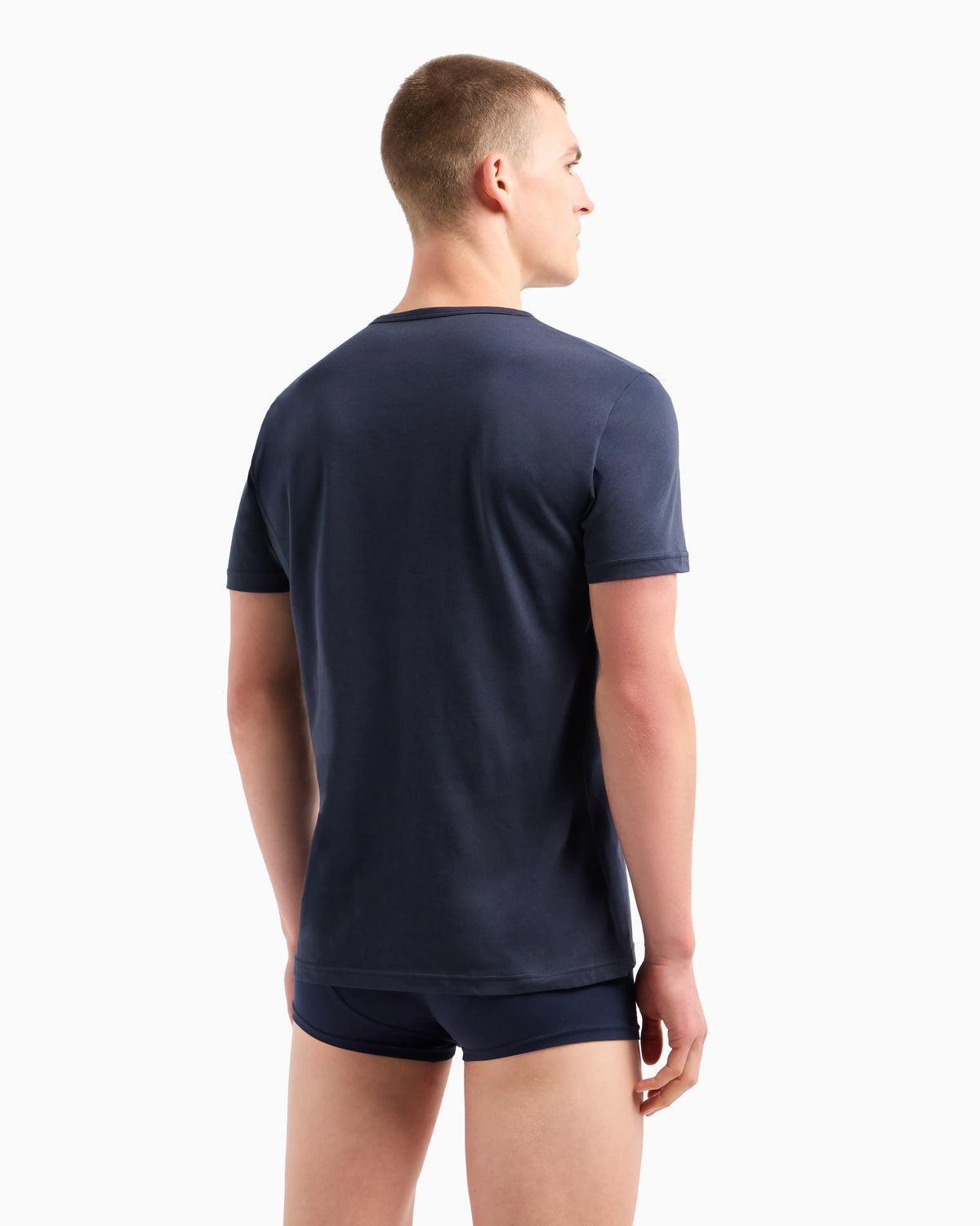 Two-pack of regular-fit, pure cotton underwear T-shirts
