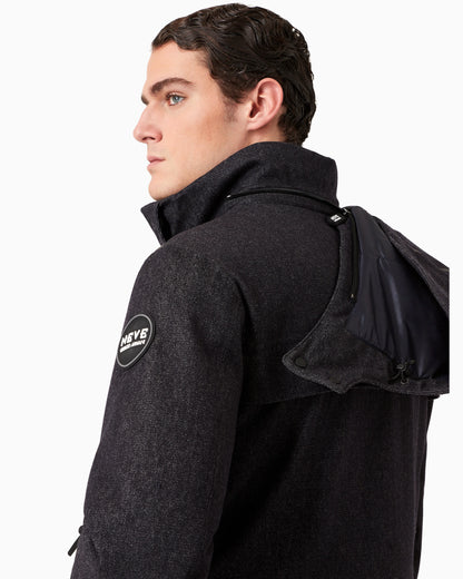 Insulated water-repellent wool ski jacket from