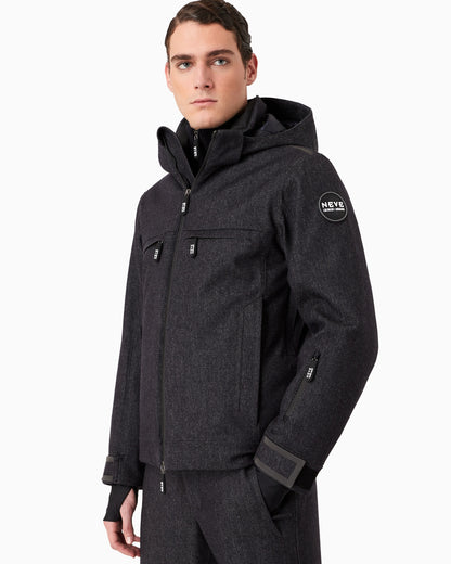 Insulated water-repellent wool ski jacket from