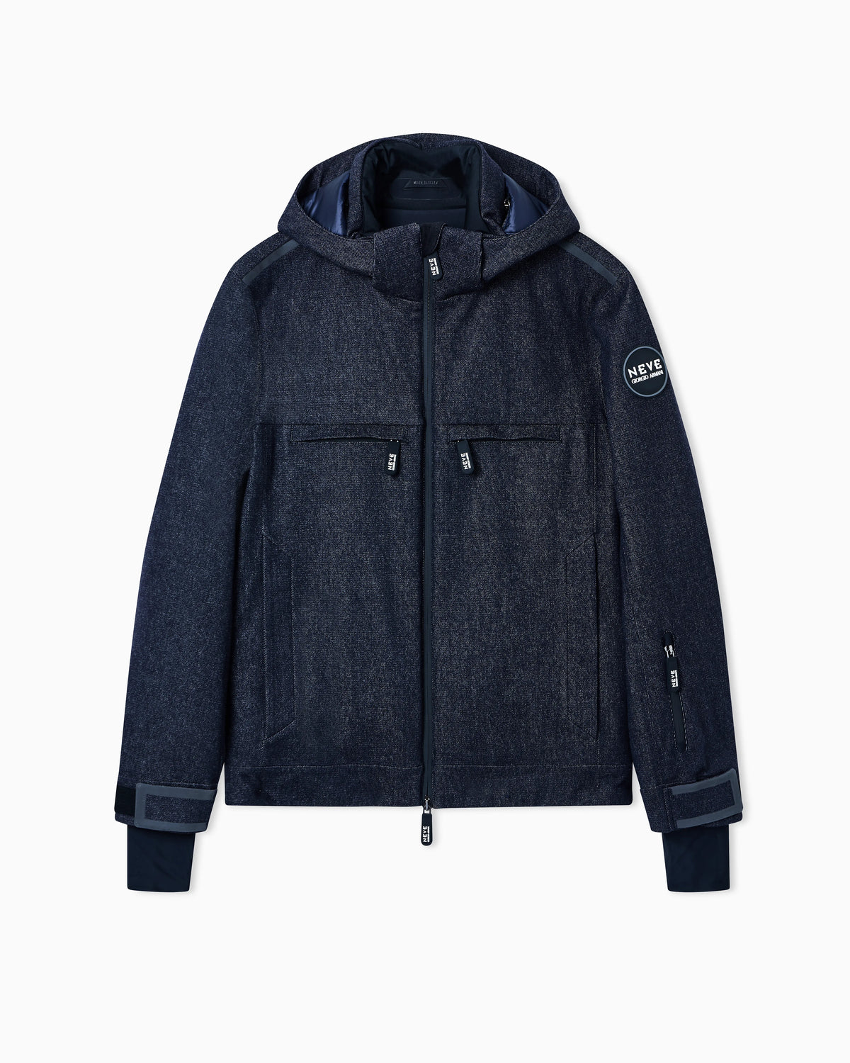 Insulated water-repellent wool ski jacket from