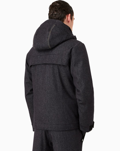 Insulated water-repellent wool ski jacket from