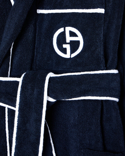 Cotton terry bathrobe