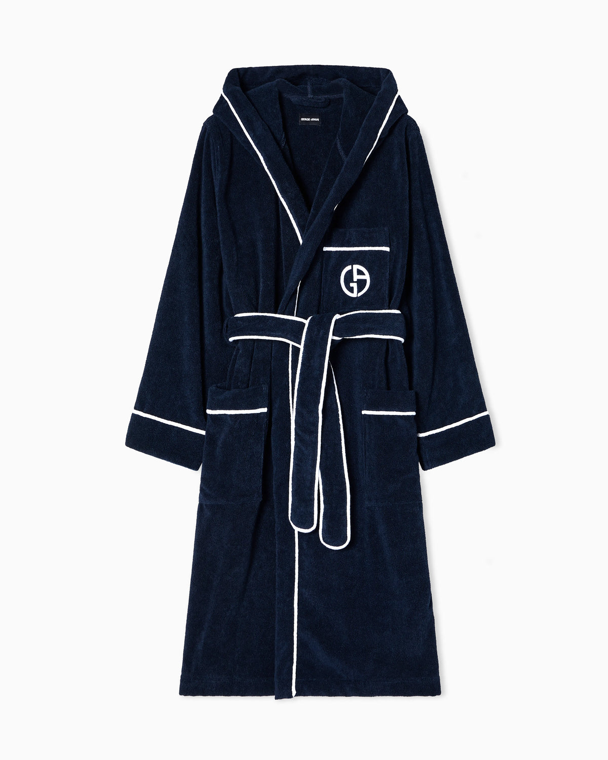 Cotton terry bathrobe
