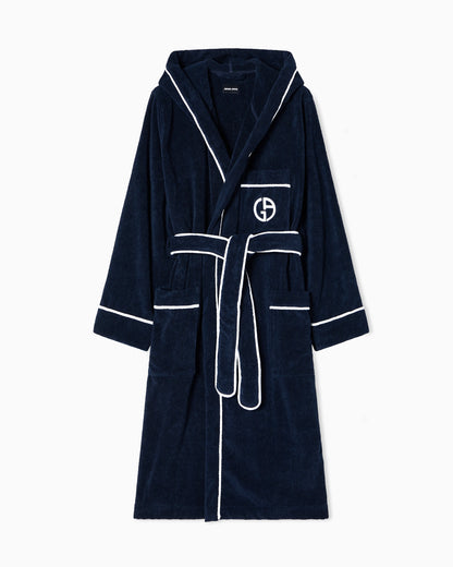 Cotton terry bathrobe