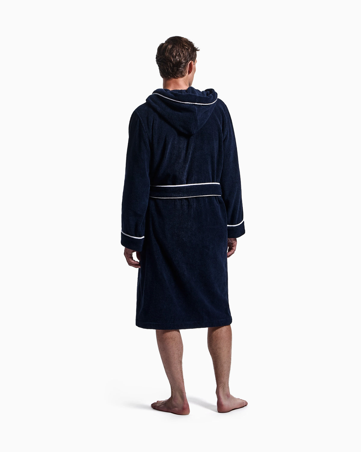 Cotton terry bathrobe