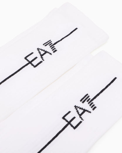 Training socks with jacquard logo Unisex Train Socks