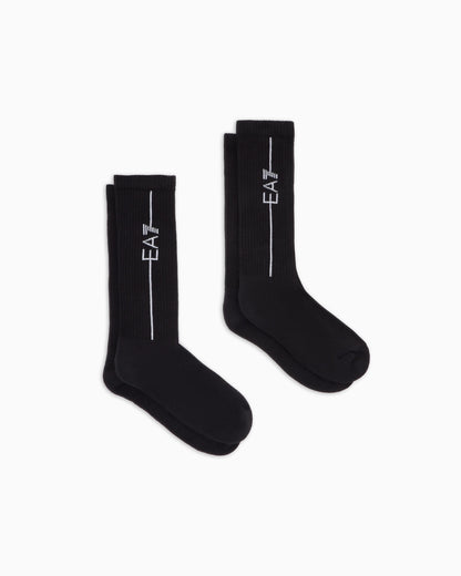 Training socks with jacquard logo Unisex Train Socks
