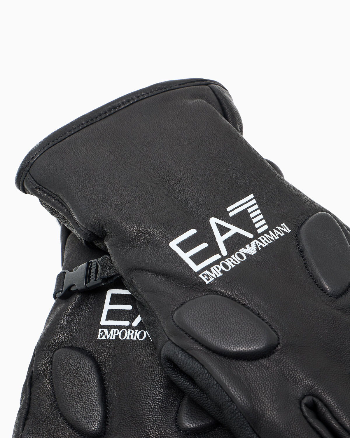 Technical leather ski gloves
