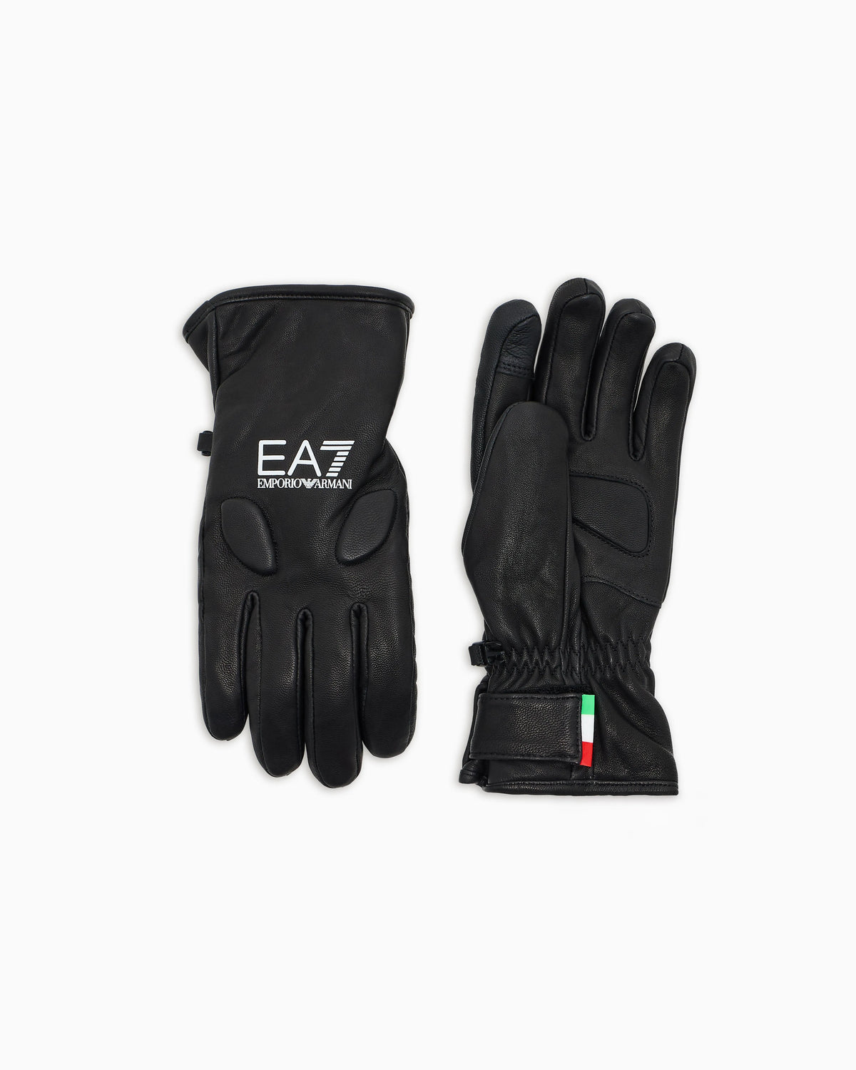 Technical leather ski gloves