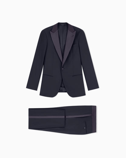 Pure wool, half-canvassed, slim-fit tuxedo from the Soho line