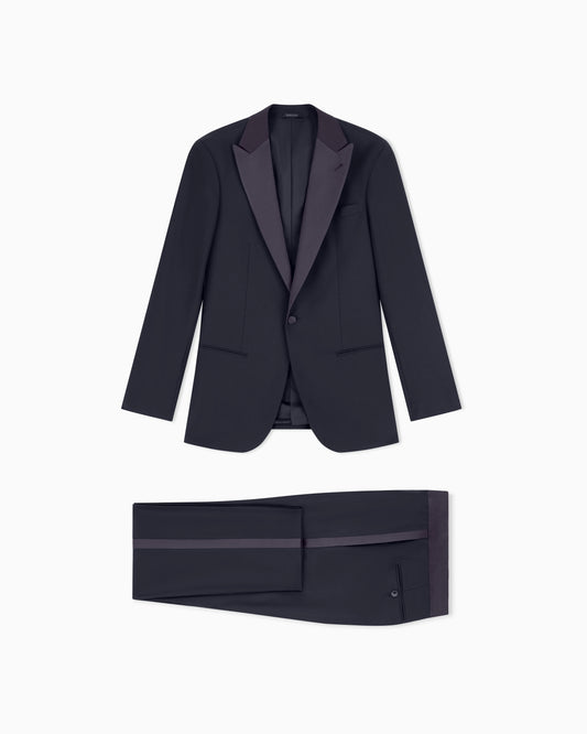 Pure wool, half-canvassed, slim-fit tuxedo from the Soho line