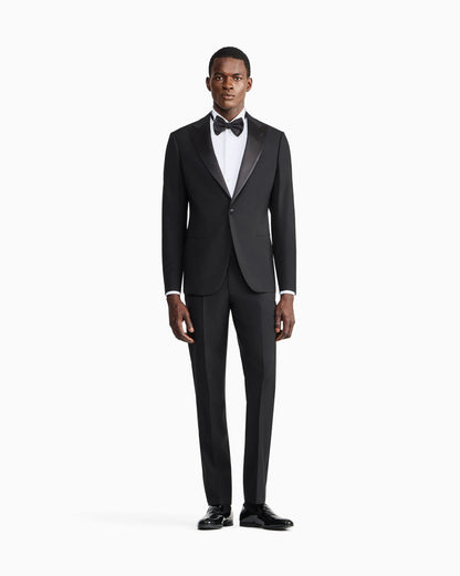 Pure wool, half-canvassed, slim-fit tuxedo from the Soho line