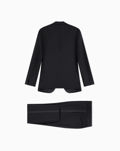 Pure wool, half-canvassed, slim-fit tuxedo from the Soho line