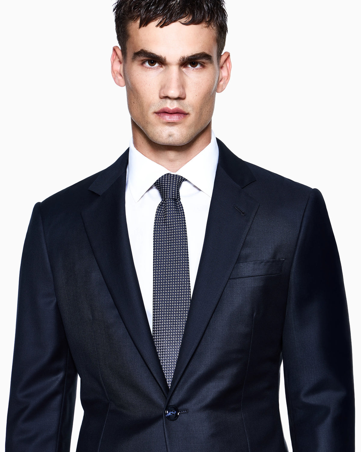 Manhattan Line virgin-wool single-breasted suit
