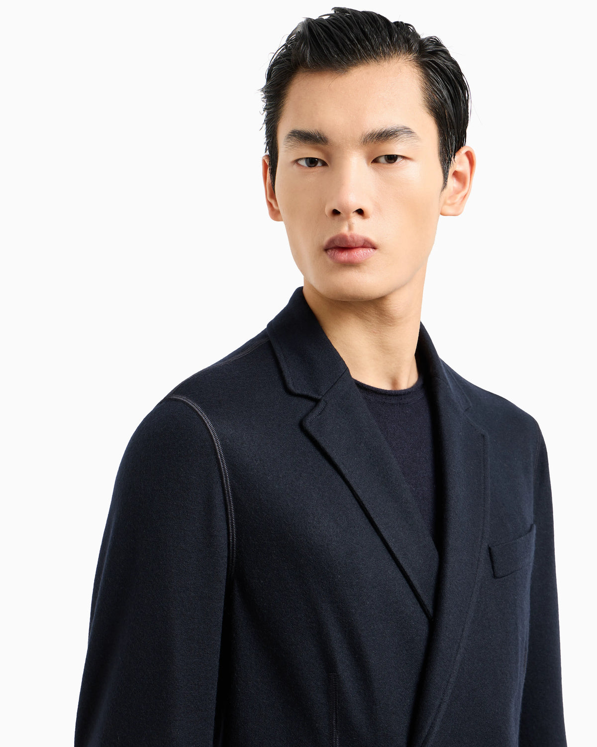 Cashmere jacket in an unlined double-breasted design Icon