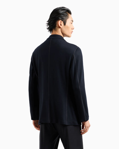 Cashmere jacket in an unlined double-breasted design Icon