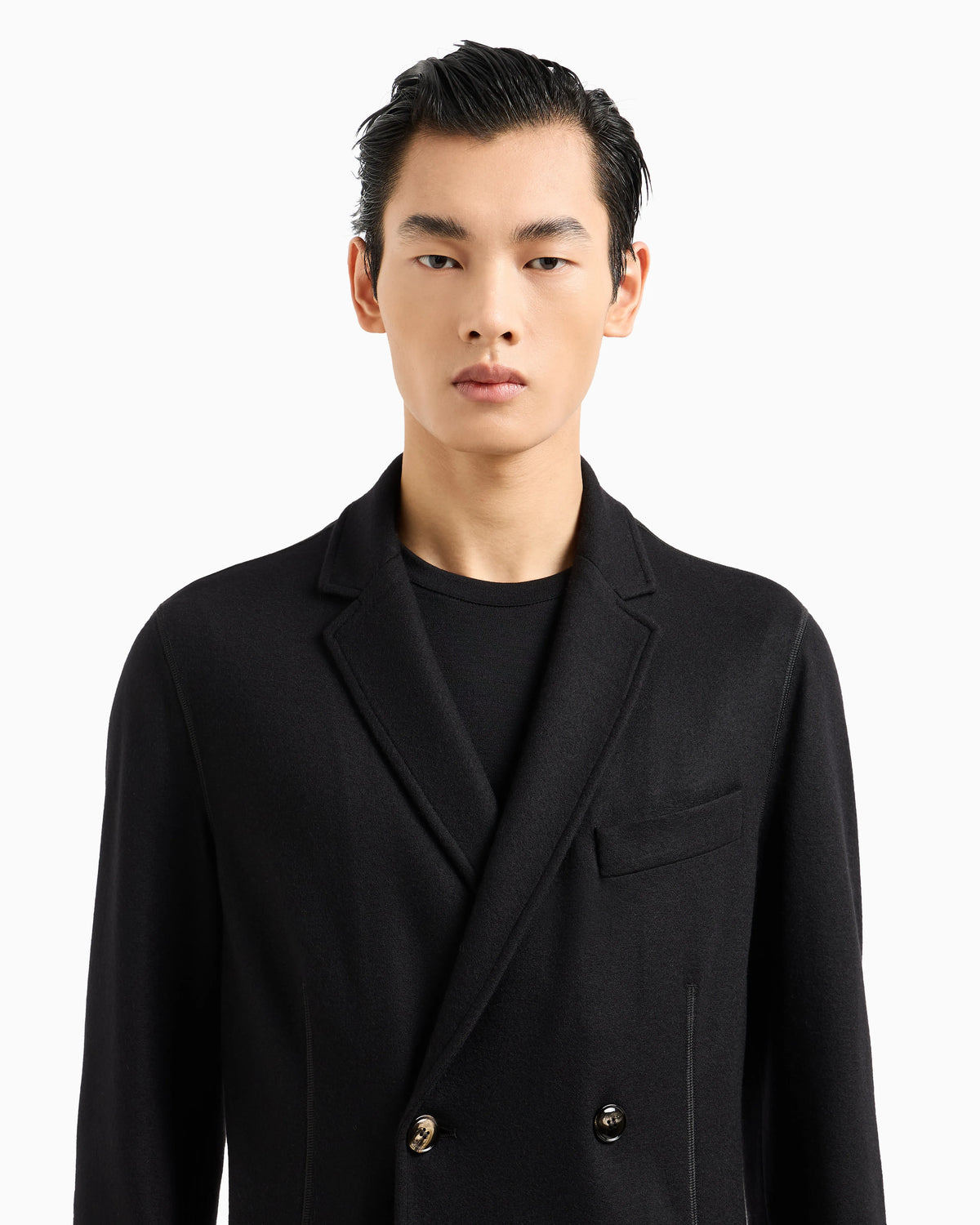 Cashmere jacket in an unlined double-breasted design Icon