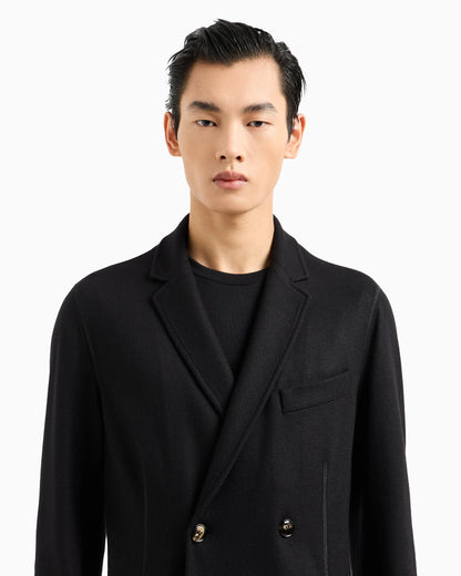 Cashmere jacket in an unlined double-breasted design Icon