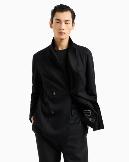 Cashmere jacket in an unlined double-breasted design Icon