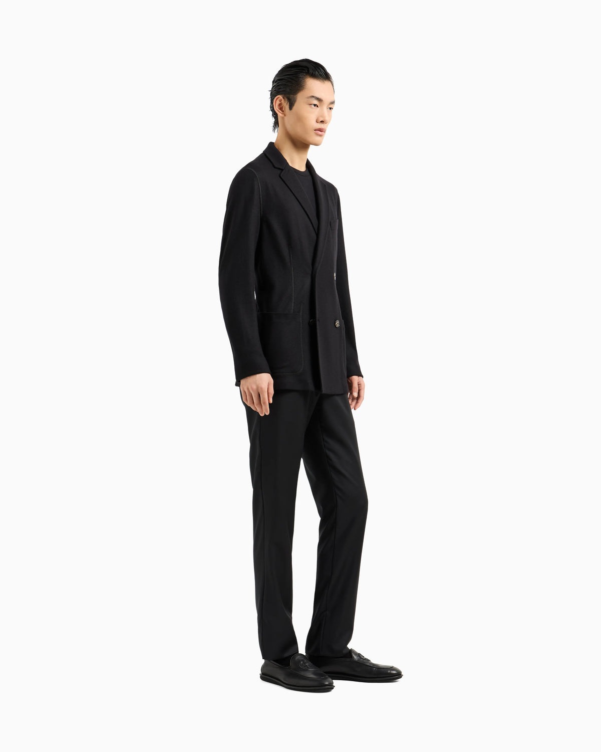 Cashmere jacket in an unlined double-breasted design Icon
