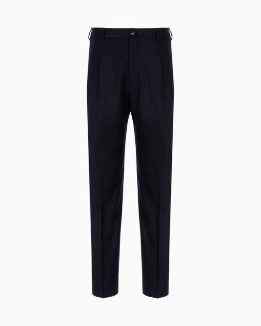 Virgin Wool and Cashmere Slim-Fit Trousers