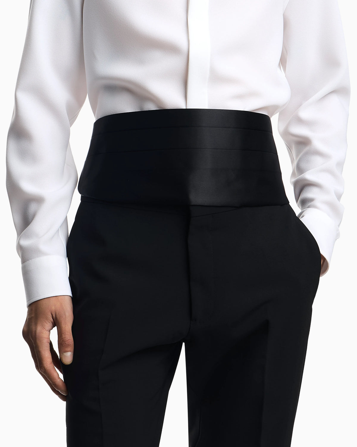 Pure silk tuxedo band