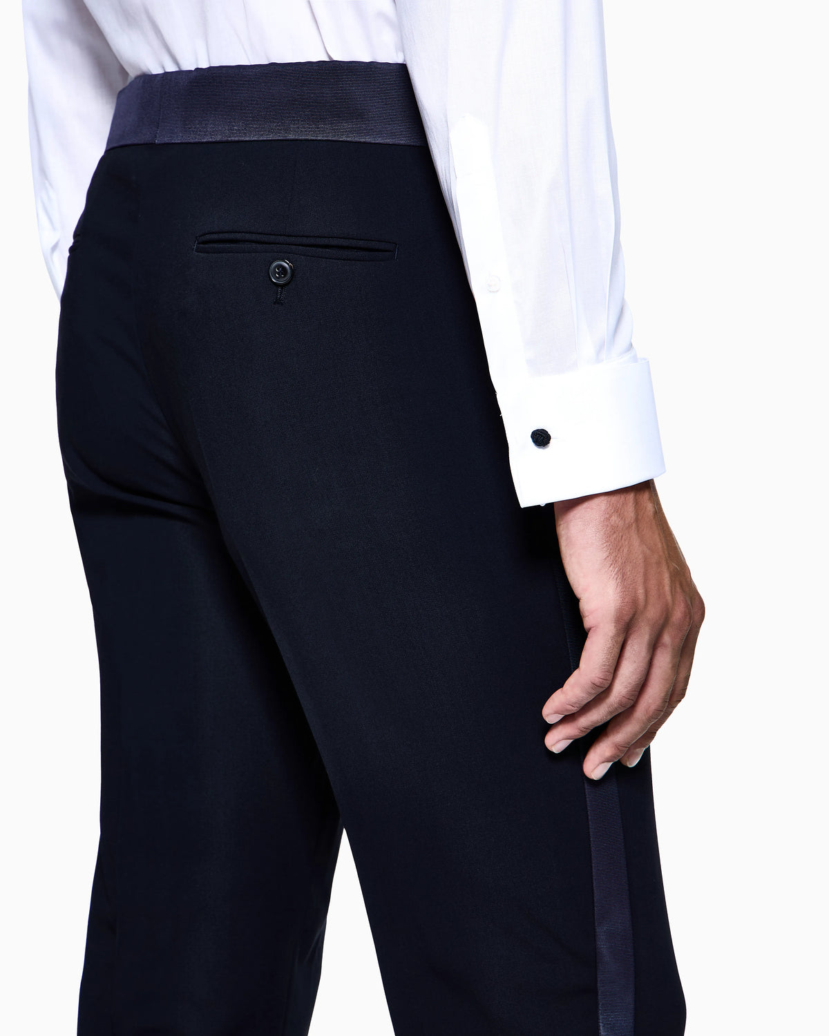 Icon tuxedo shirt in cotton poplin