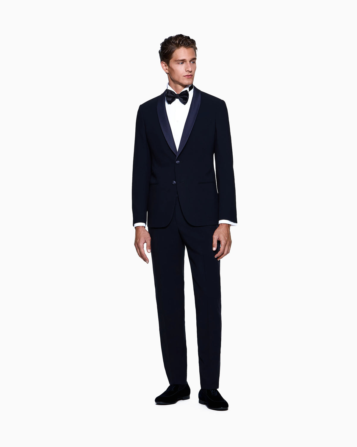 Icon tuxedo shirt in cotton poplin