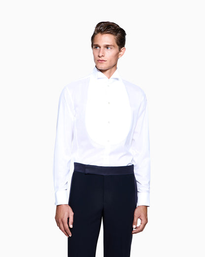 Icon tuxedo shirt in cotton poplin
