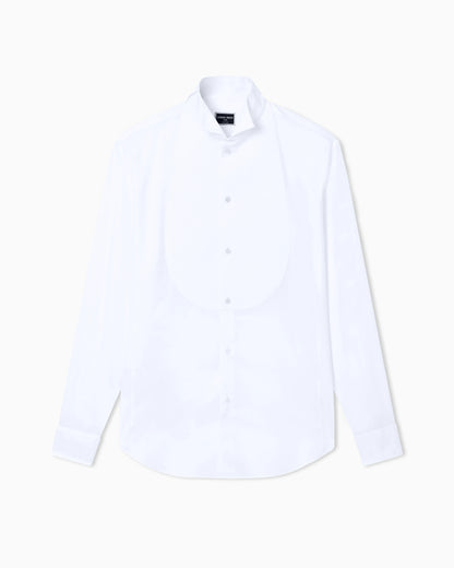 Icon tuxedo shirt in cotton poplin