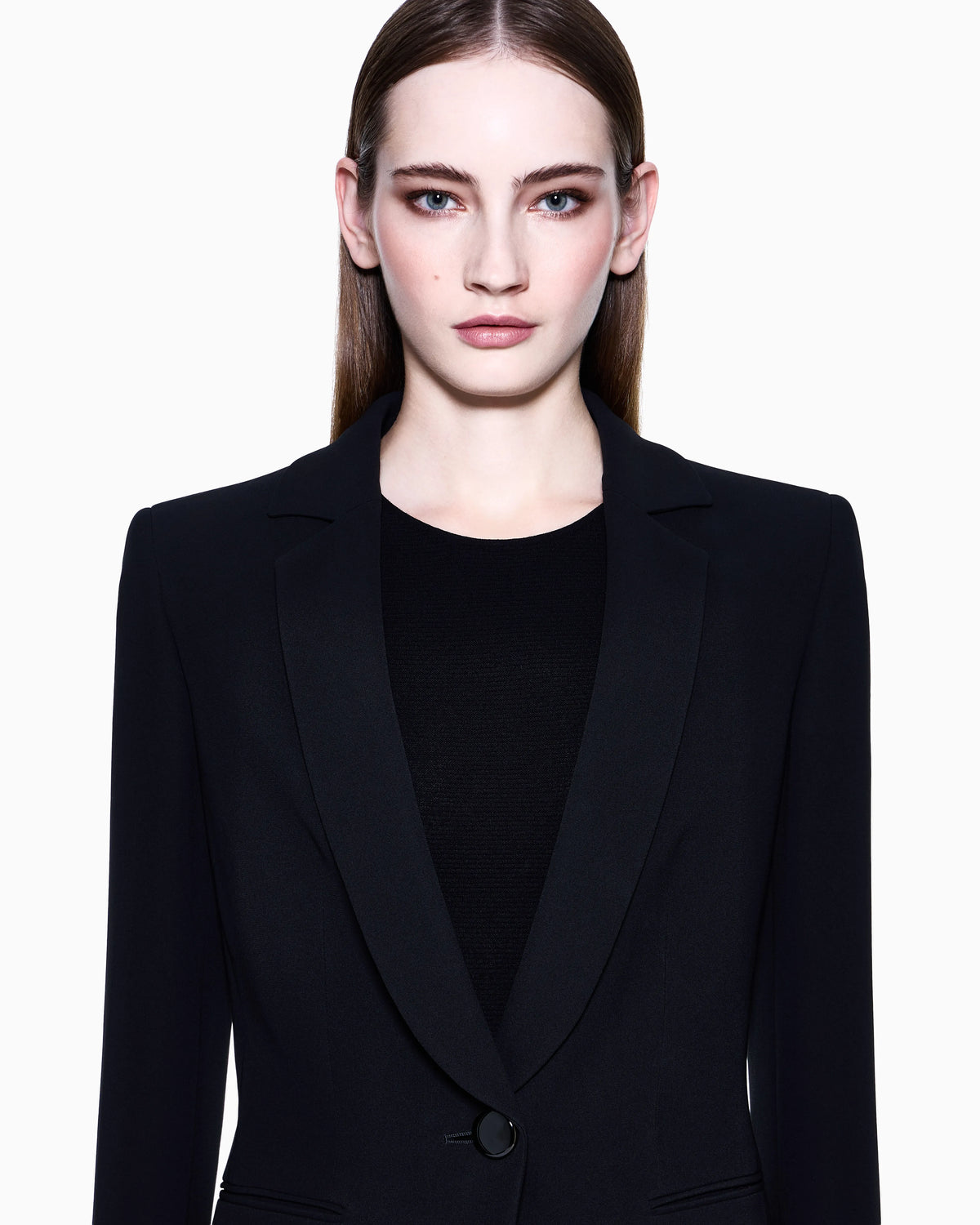 Single-breasted silk-cady jacket