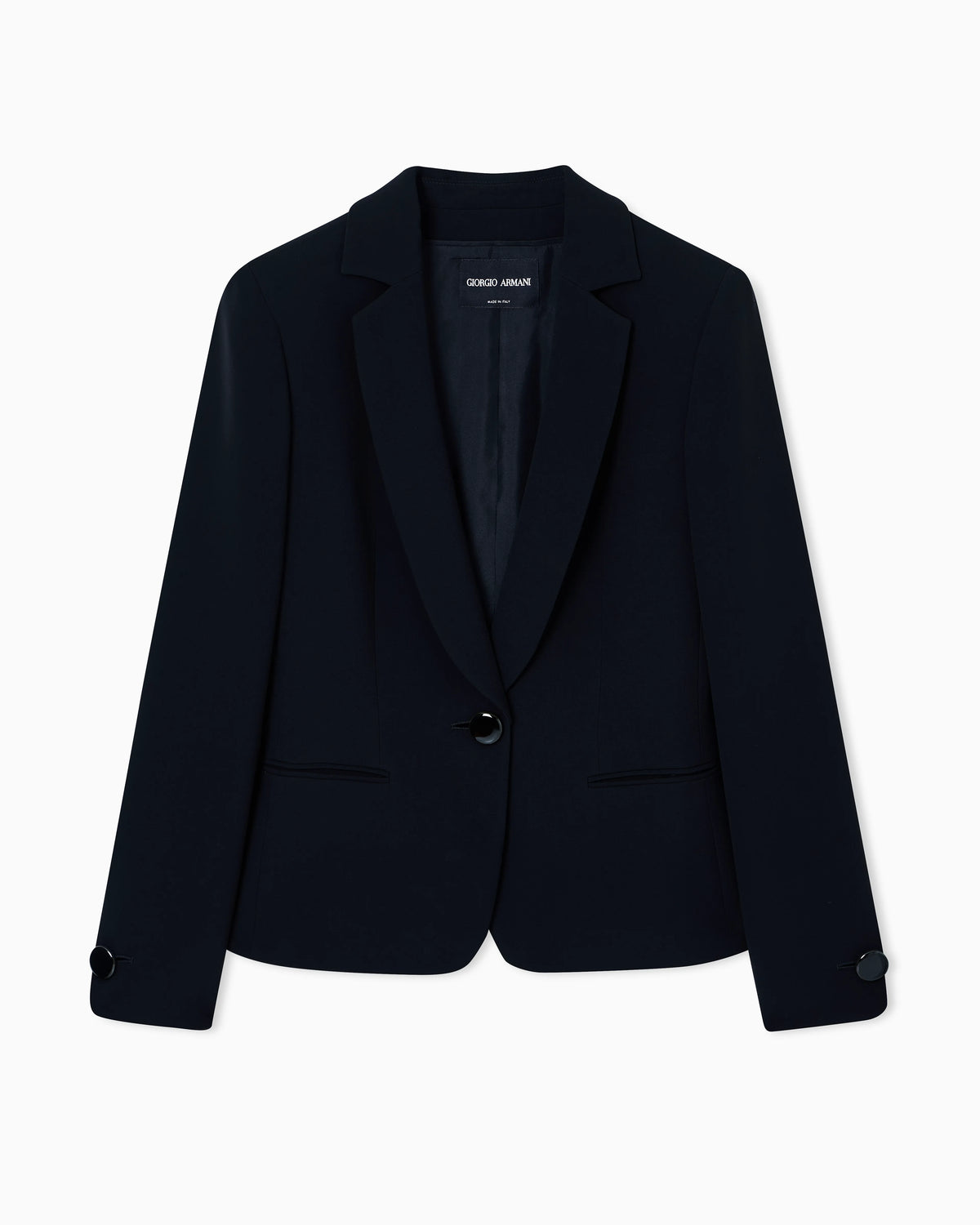 Single-breasted silk-cady jacket