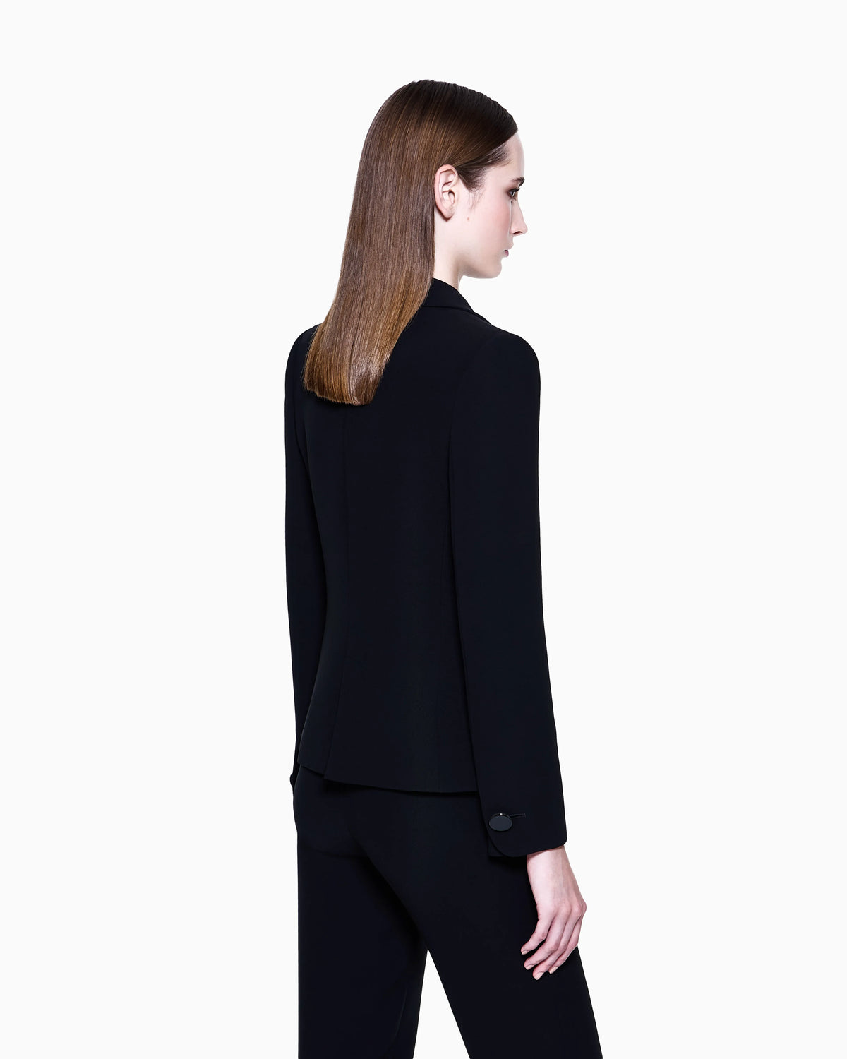 Single-breasted silk-cady jacket