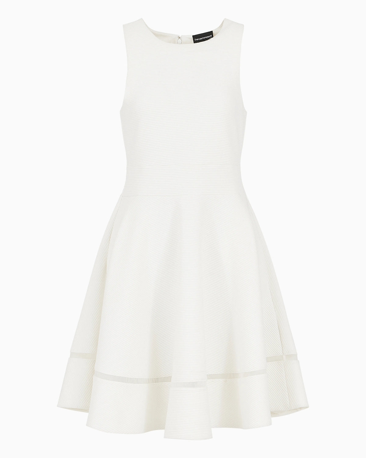 Ottoman jersey flared dress
